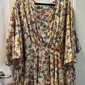 Hayden Multicolor Floral V-Neck Dress